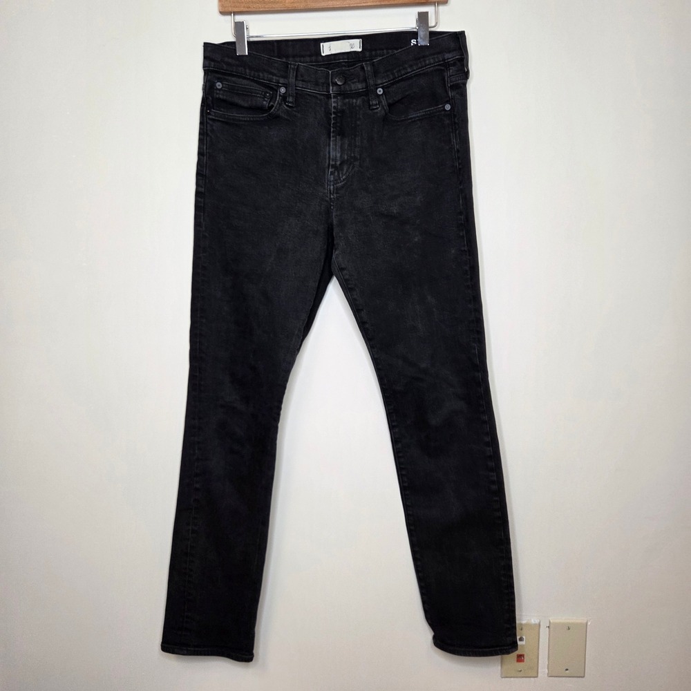 Madewell Men Slim Fit‎ Black Wash Denim Jeans W32 L34
